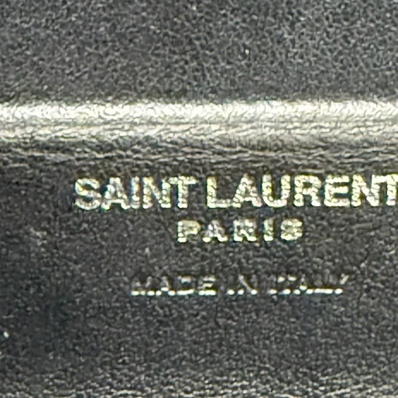 RARE SAINT LAURENT YSL Black Plexiglass Opyum Box Leather Silver Fringe Handbag - Picture 11 of 12